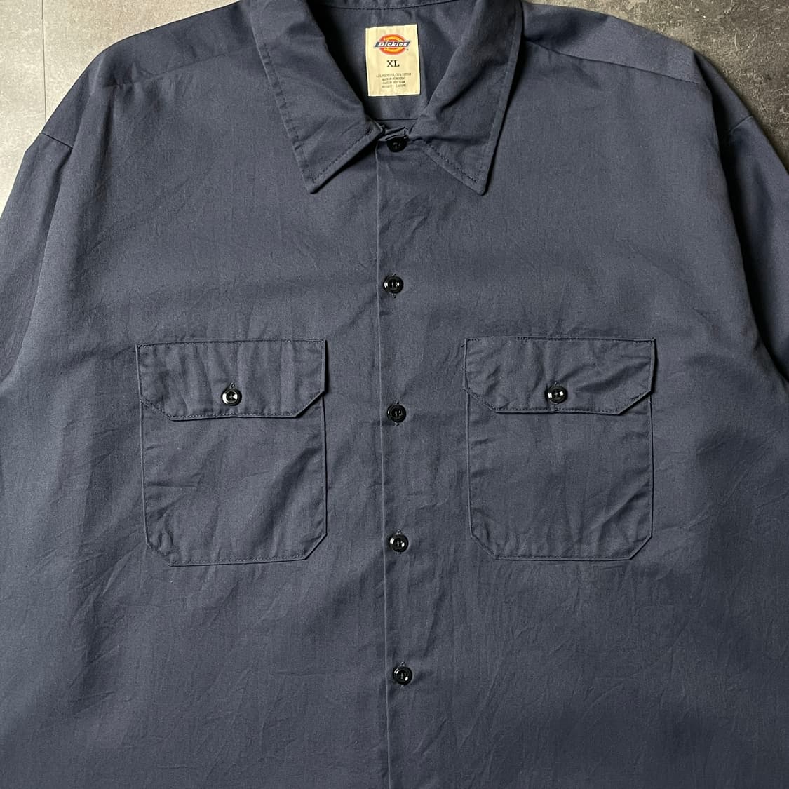 DICKIES 디키즈 빈티지 네이비 플랩포켓 워크 셔츠 A00898 상품이미지3