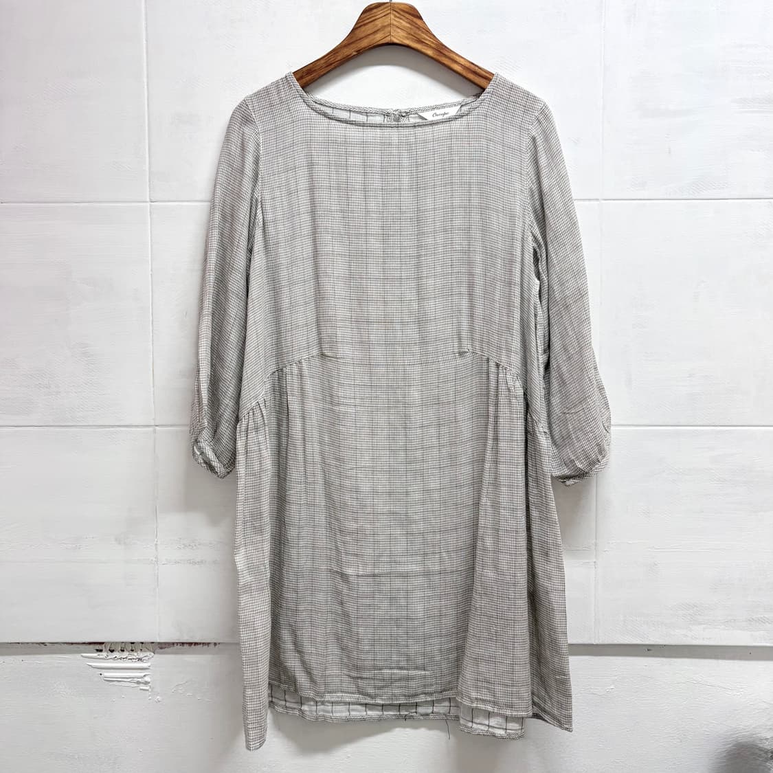 OSCOPE 체크 셔링 모리걸 미니 원피스 JPN 상품이미지1