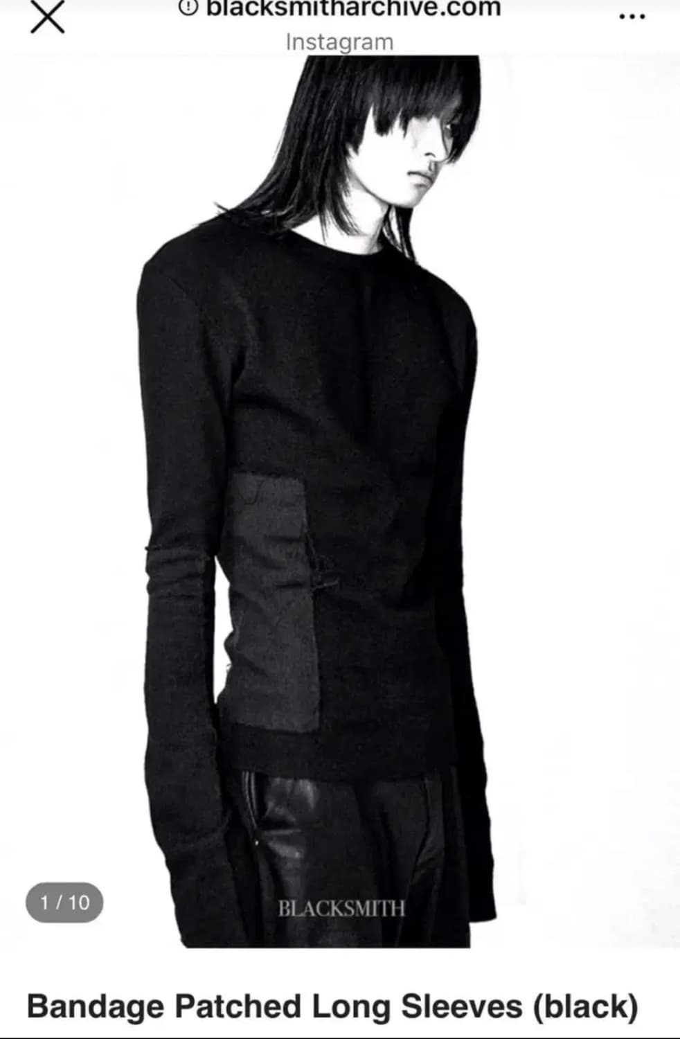 black smith Bandage Patched Long Sleeves 상품이미지1