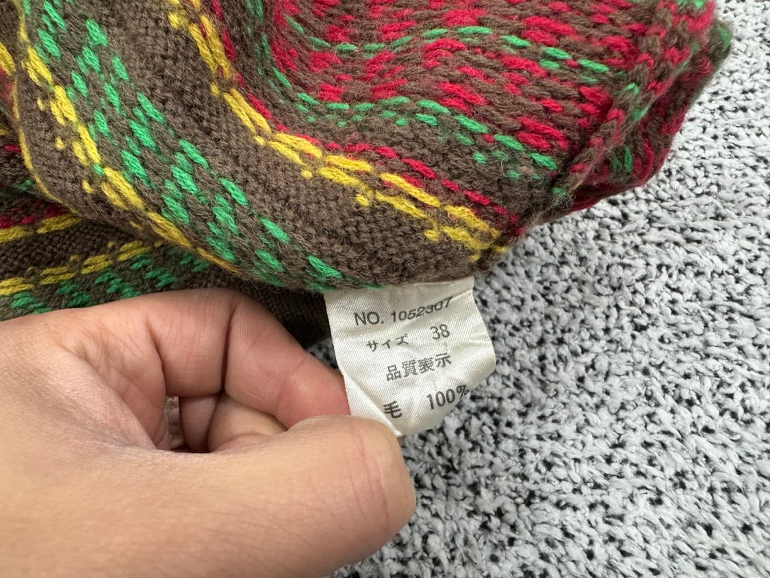 겐조 배색 울니트 상품이미지4