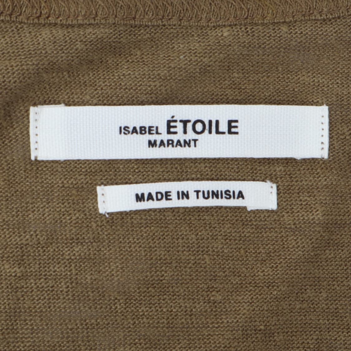 이자벨마랑 카키브라운 린넨 티셔츠 상품이미지8