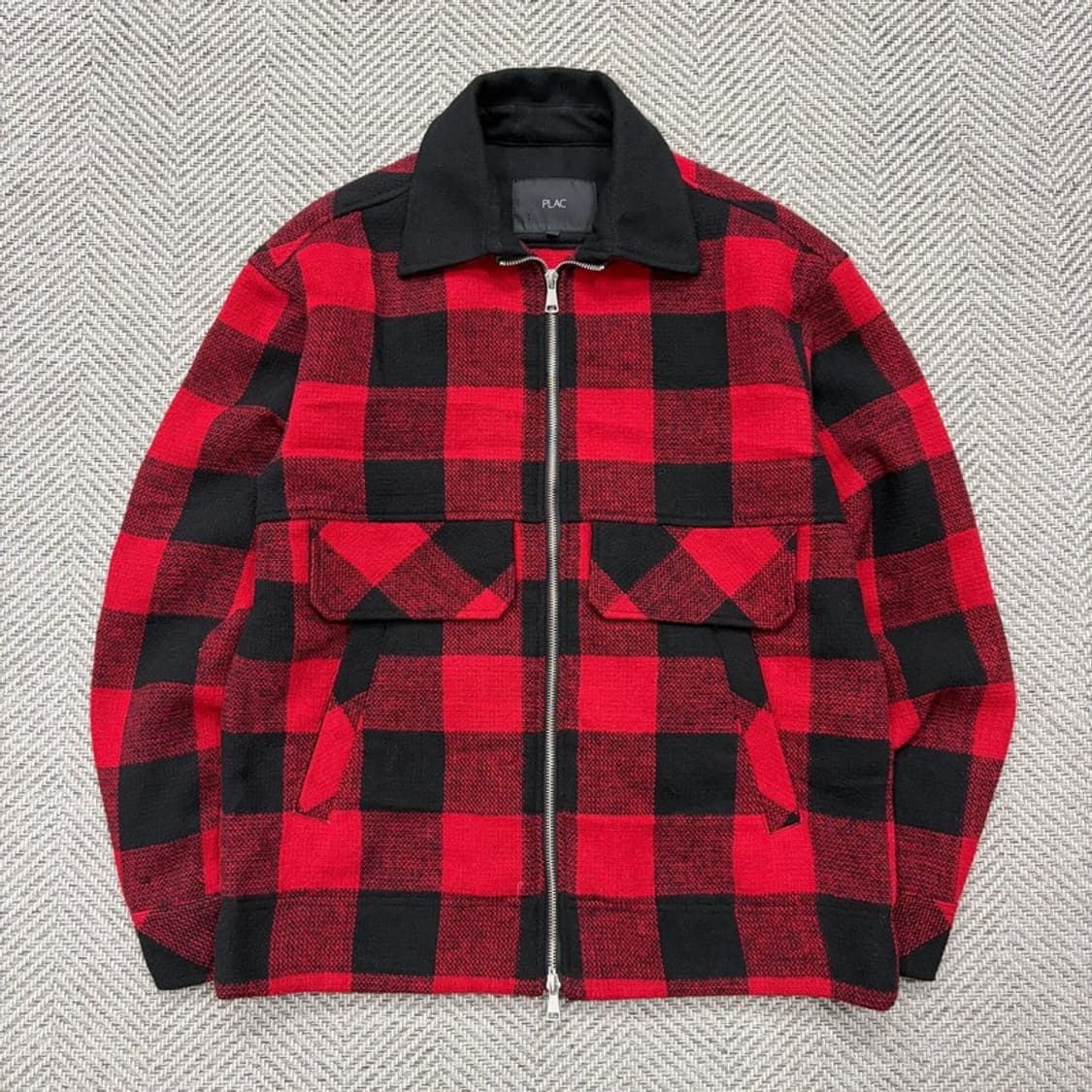 플랙 체크 집업자켓 v2015 상품이미지1