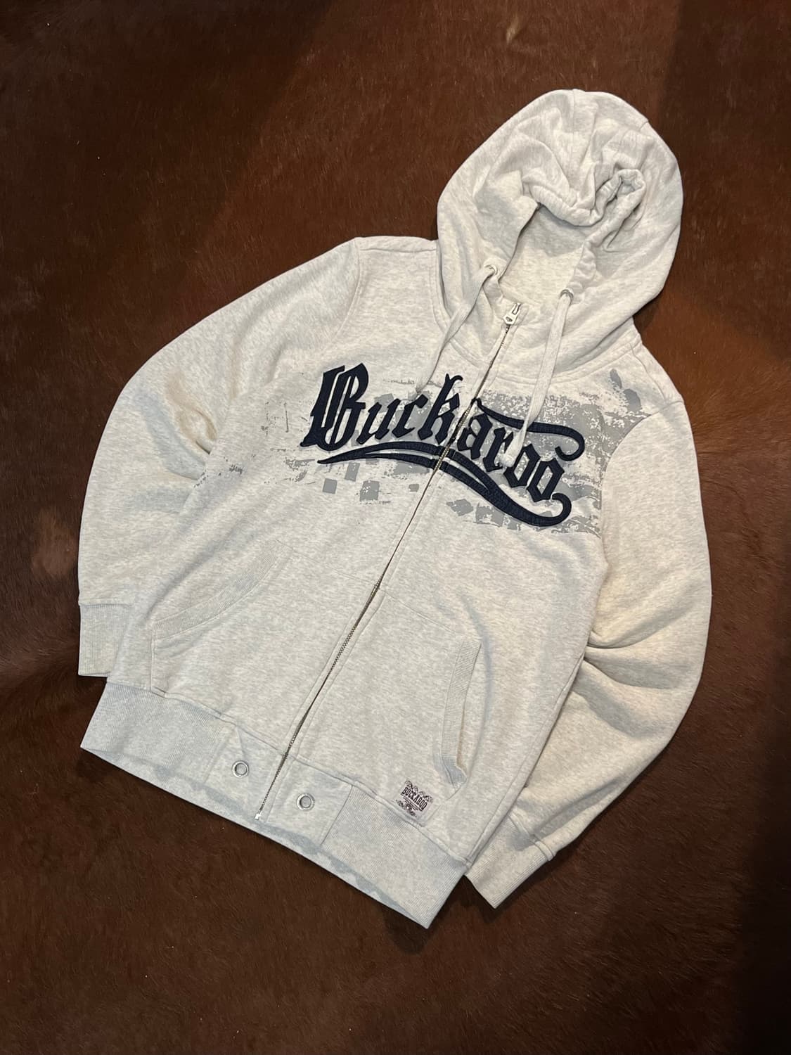 버커루 패치 로고 후드집업 상품이미지3