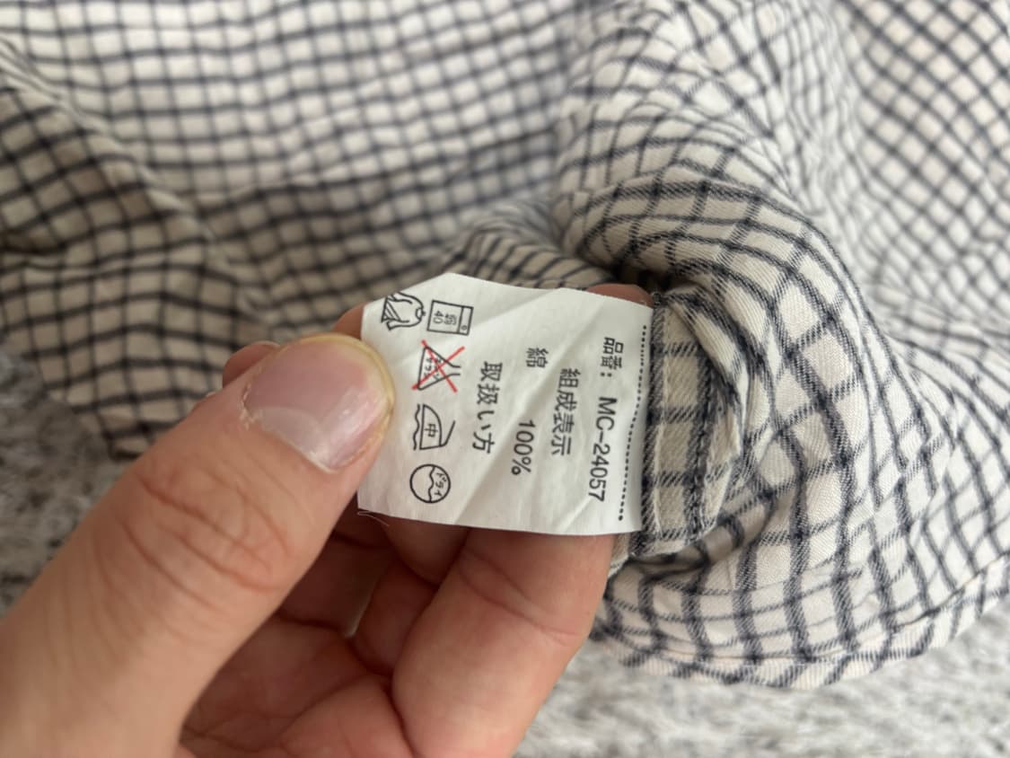 일본판 MCM 체크 셔츠 사이즈 105 상품이미지6