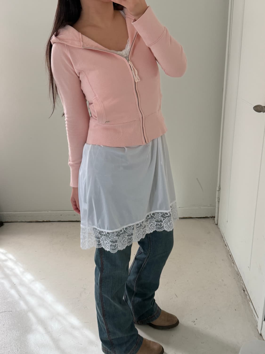 일본빈티지 JILL STUART 숏후드집업 상품이미지4