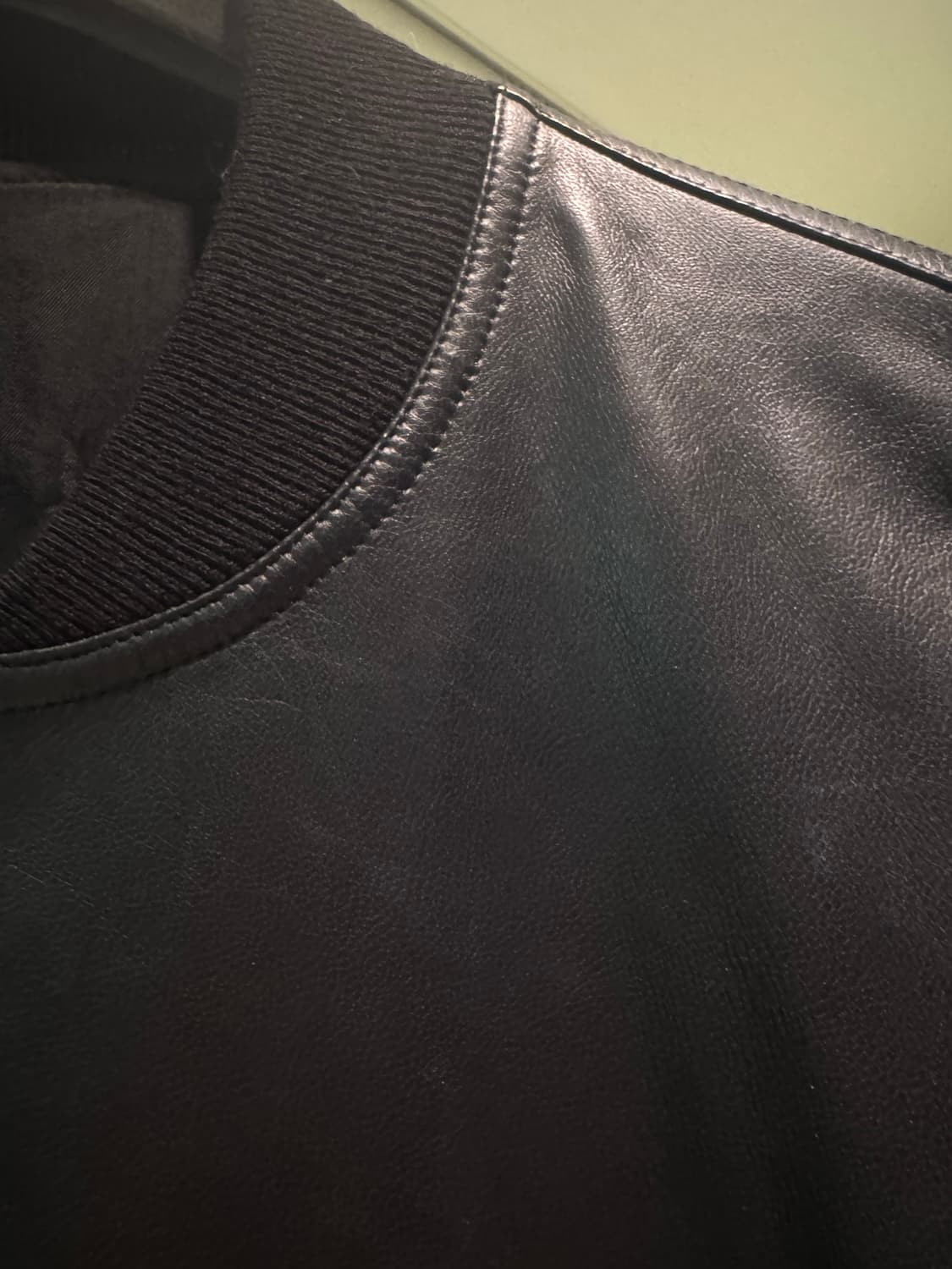 릭오웬스 레더 플라이트 봄버 매장판 48 상품이미지3