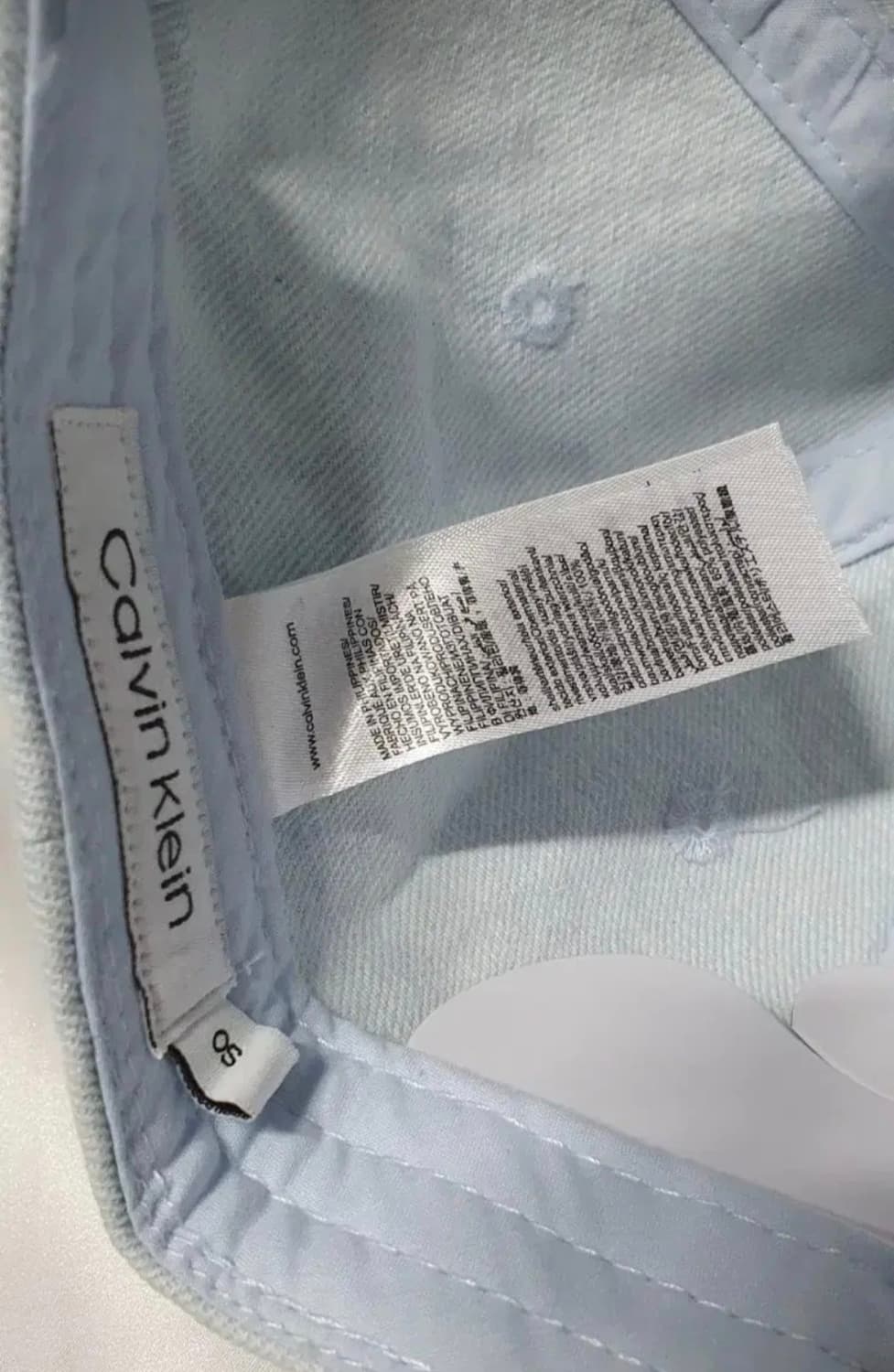 연청 라이트데님 CK 캘빈클라인 레터링 데님 볼캡 모자 상품이미지7