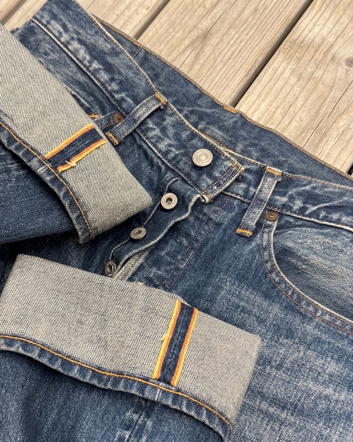 스탠다드 캘리포니아 셀비지 워싱 데님 상품이미지1