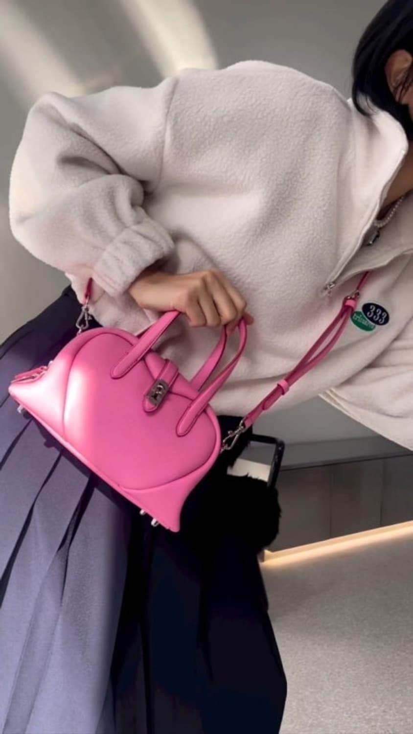 분크 토크 러브 토트 S 발렌타인데이 한정 핫핑크 상품이미지1