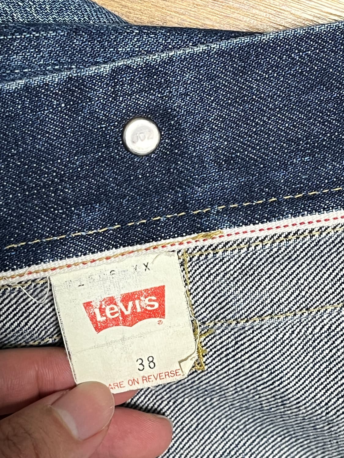 90s 빈티지 리바이스 71506 타입1 데님 자켓 상품이미지7