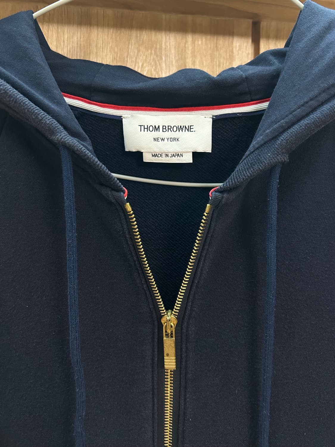 톰브라운 네이비 삼선 후드집업 3사이즈 상품이미지3