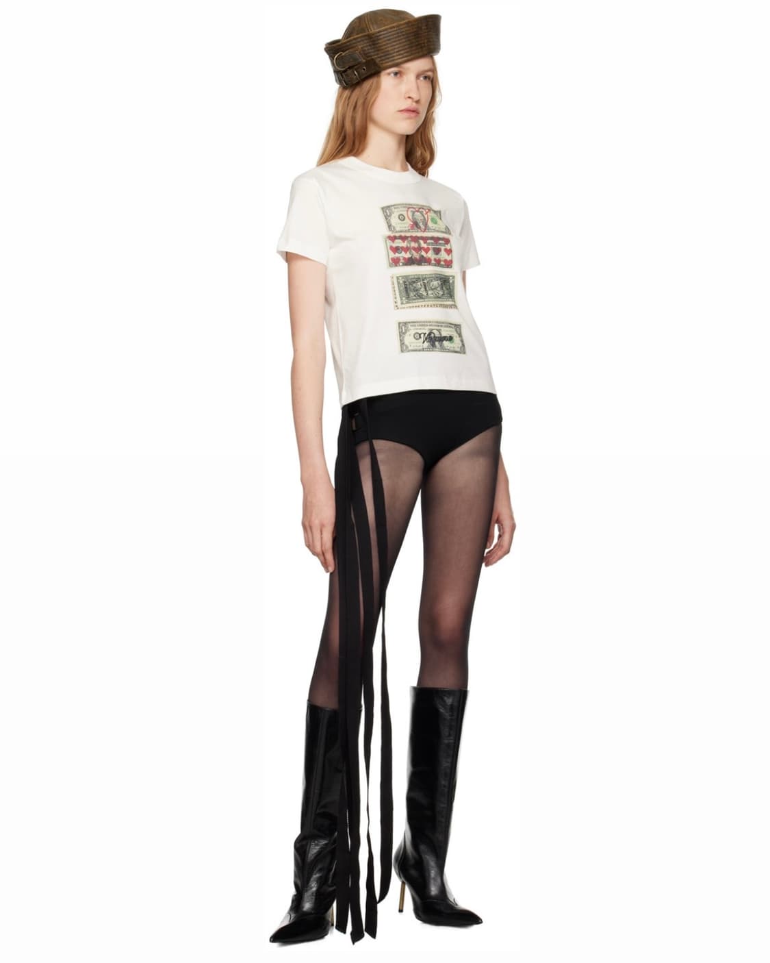 [S]바퀘라 Dollars 티셔츠/화이트 상품이미지4