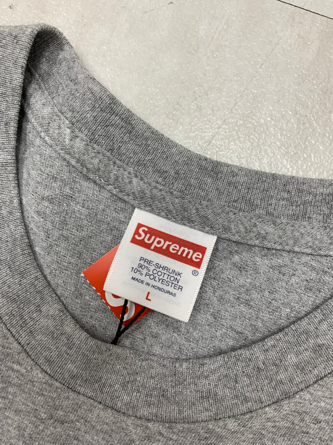 슈프림 스플릿 티셔츠 헤더 그레이 FW25 #588 상품이미지3