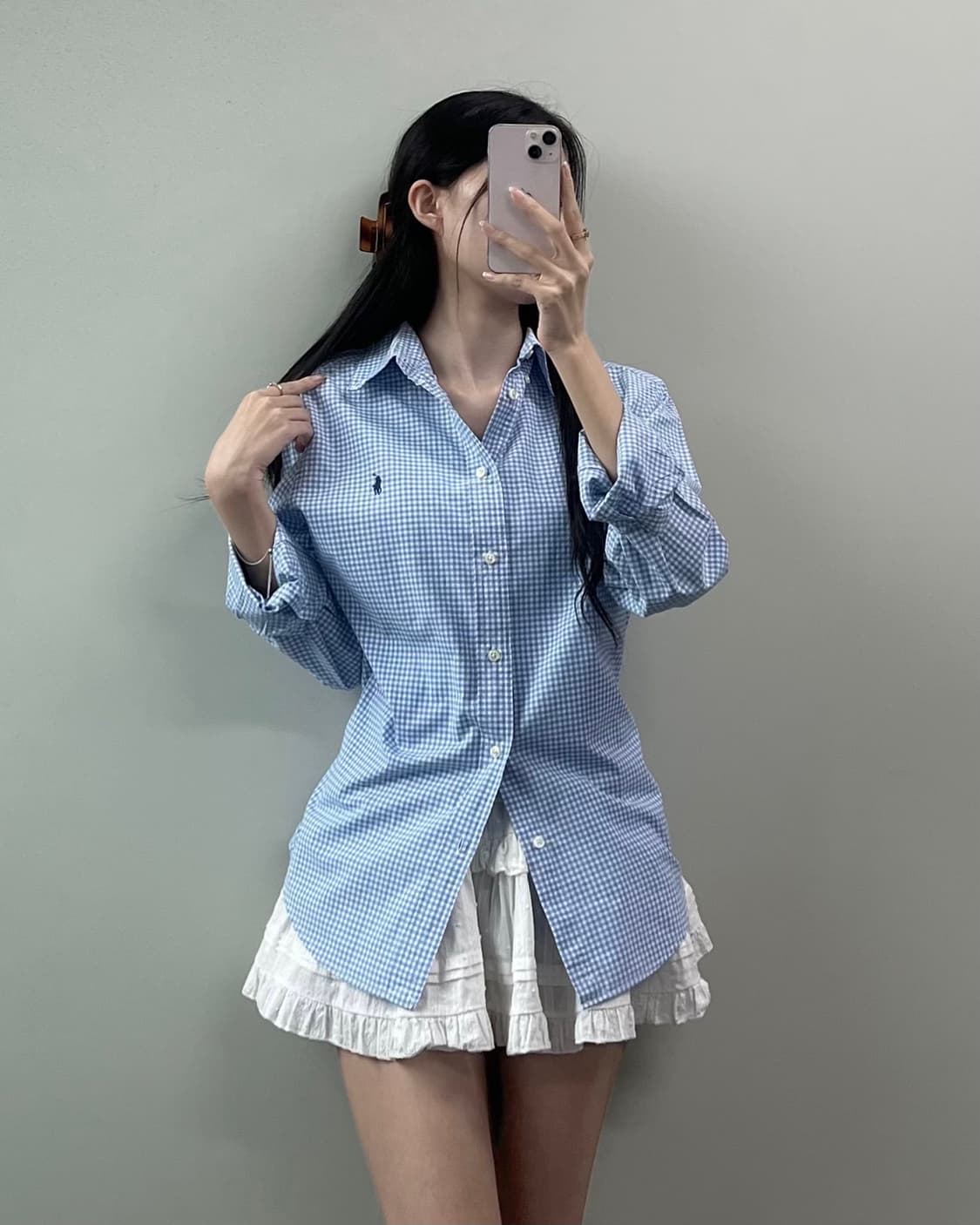 폴로 체크 셔츠  상품이미지3