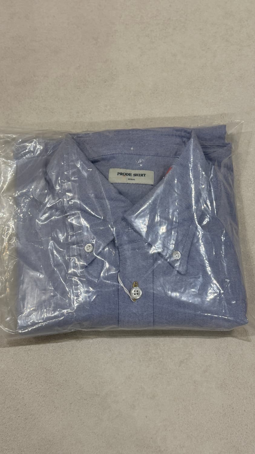 프로드 버튼다운 옥스퍼드 셔츠 블루 XXL(54) 레귤러핏 상품이미지1