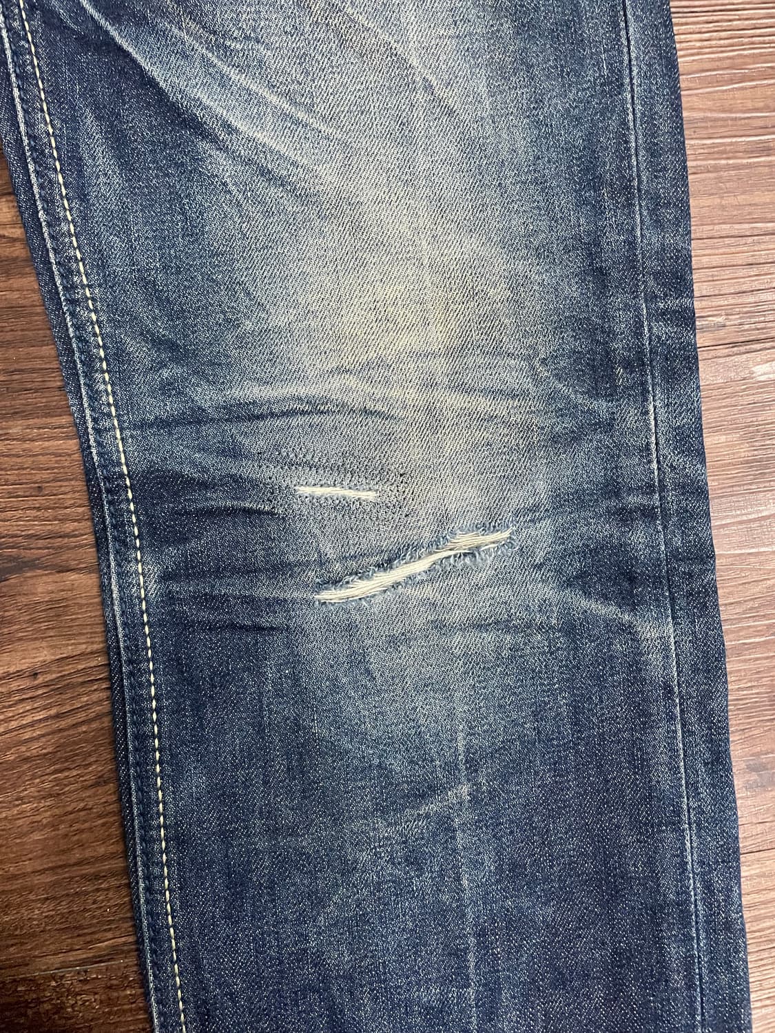 에비수 Evisu 빅로고 금장 워싱 데님 팬츠 상품이미지5