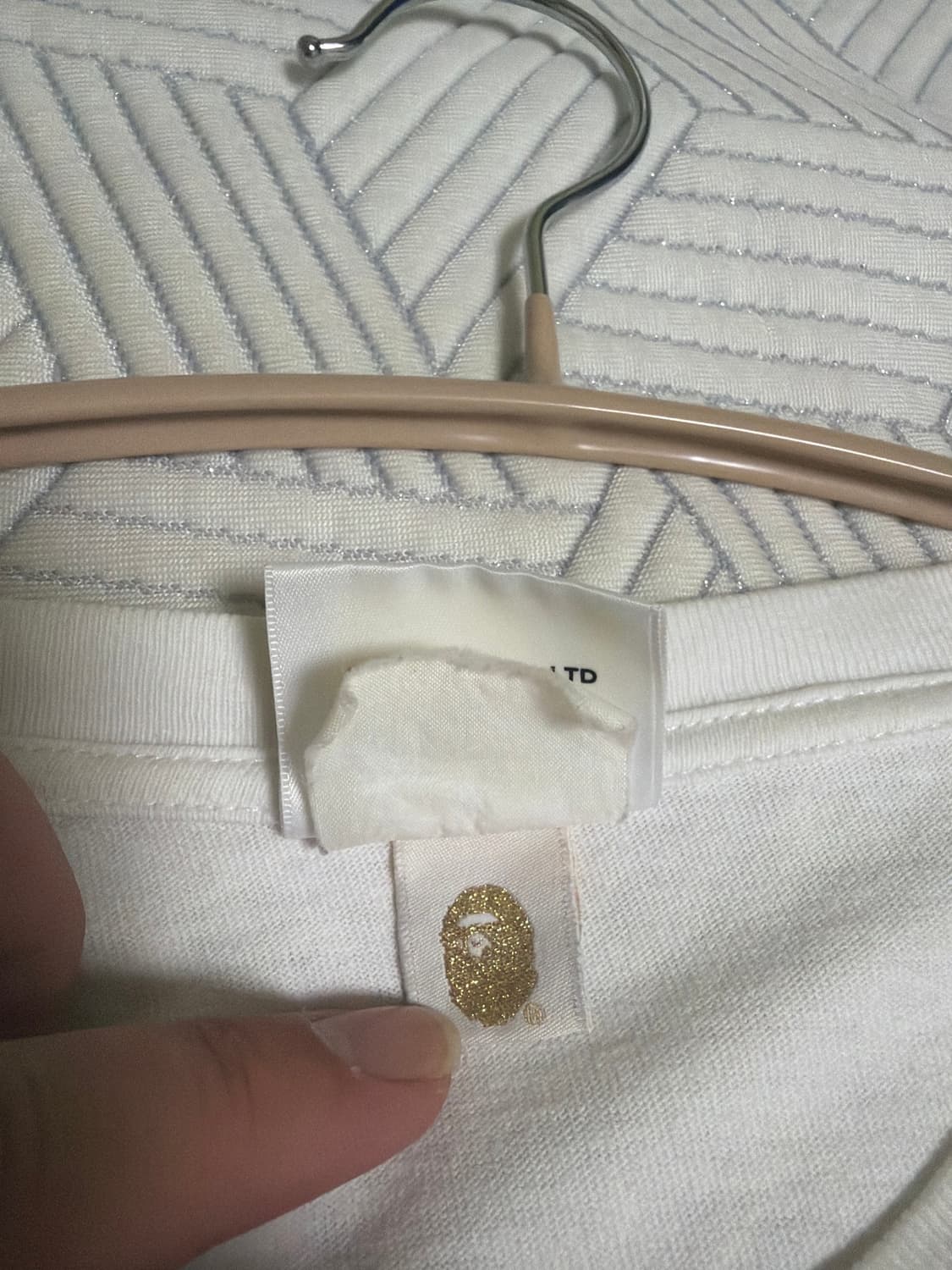 베이프 컬리지 티셔츠 2xl 상품이미지5