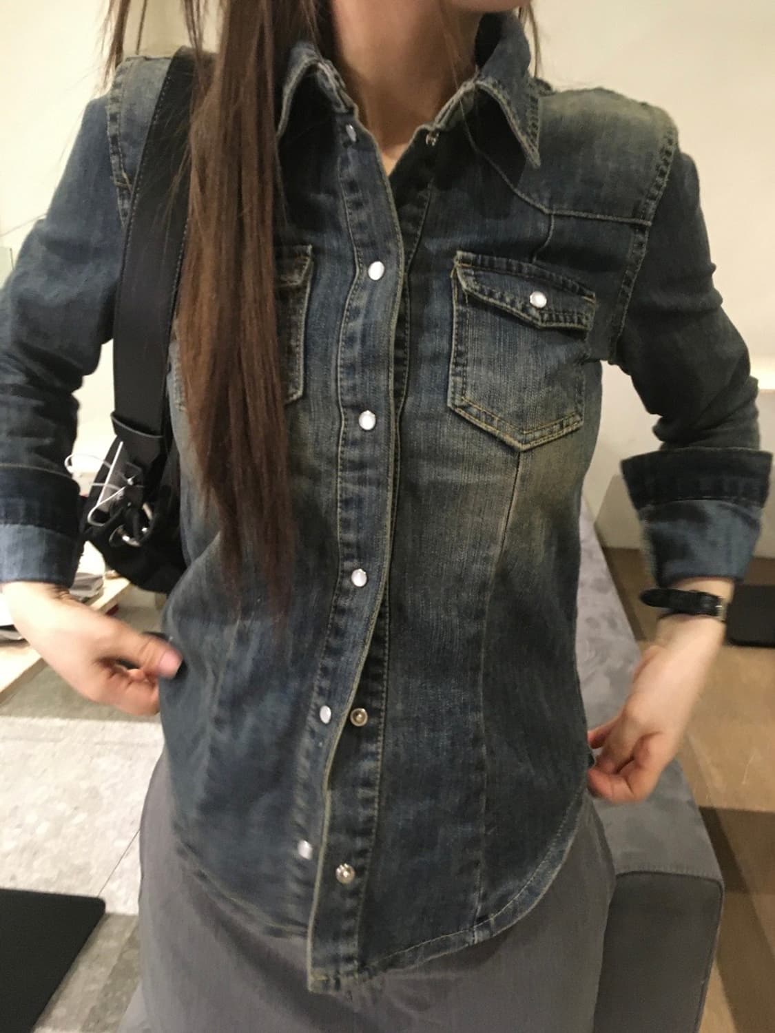 teen denim shirts 상품이미지3