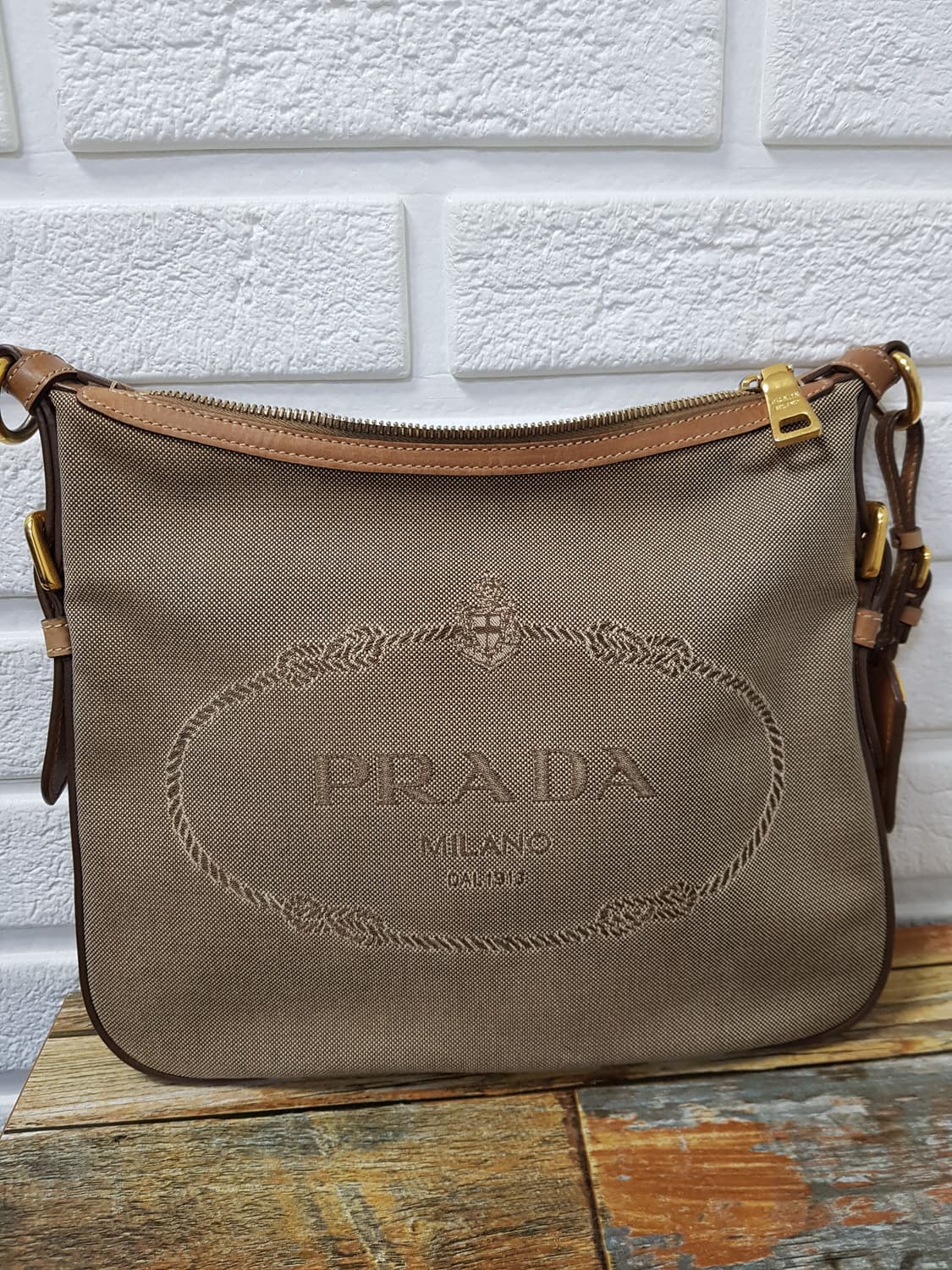 [정품] 프라다 빅로고 쟈가드 2way백 상품이미지3