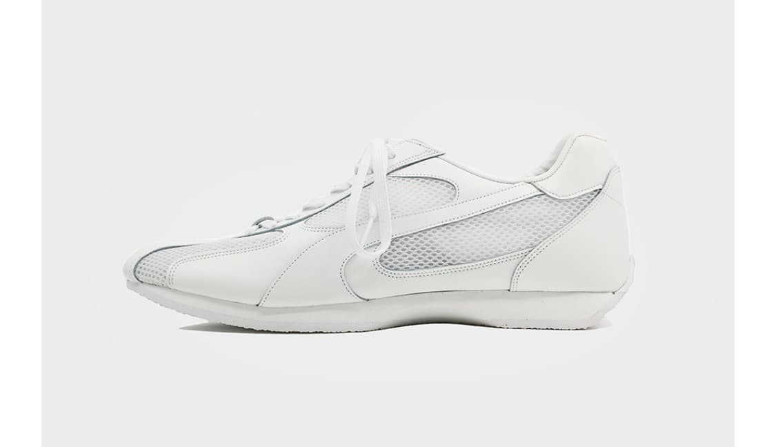 야세 [Lab Series] 스파이더 레더 스니커즈 화이트 상품이미지5