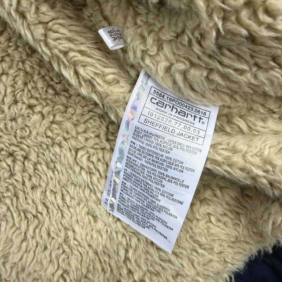 (M)칼하트 WIP 쉐르파 덱 자켓(네이비) 상품이미지4