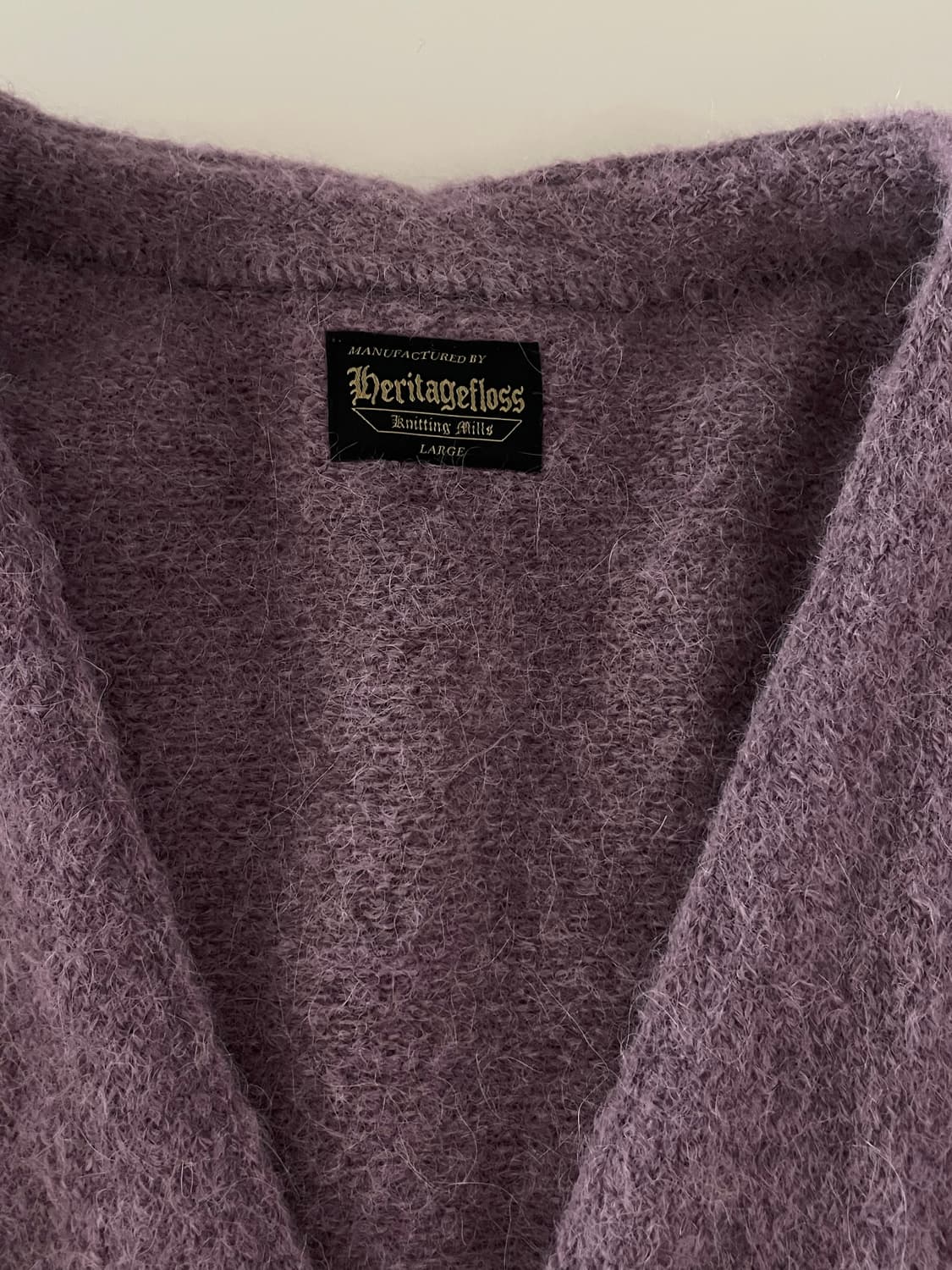 헤리티지플로스 크레스트 알파카 가디건 L 상품이미지5