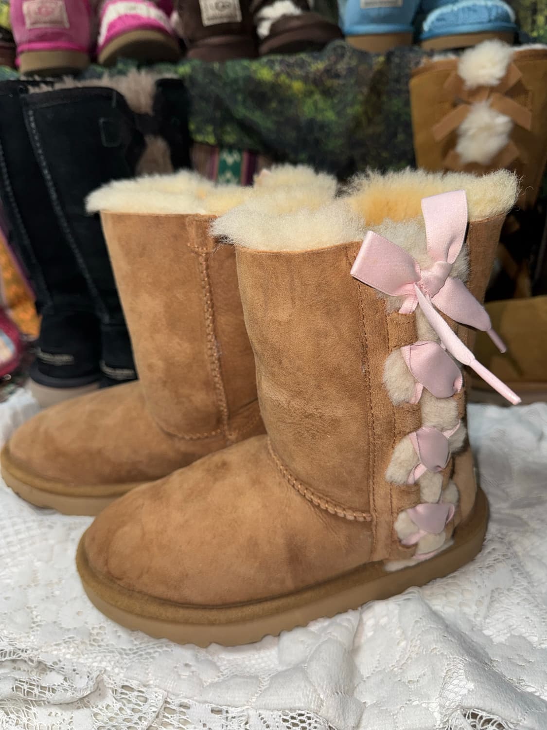 Ugg 리본 어그부츠 210 (225까지는 가능) 상품이미지6