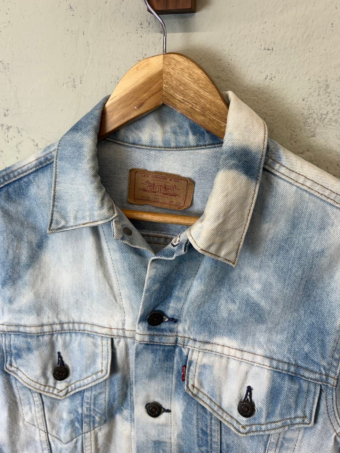 리바이스 90s 빈티지 스컬 큐빅 데님 트러커 자켓 상품이미지6