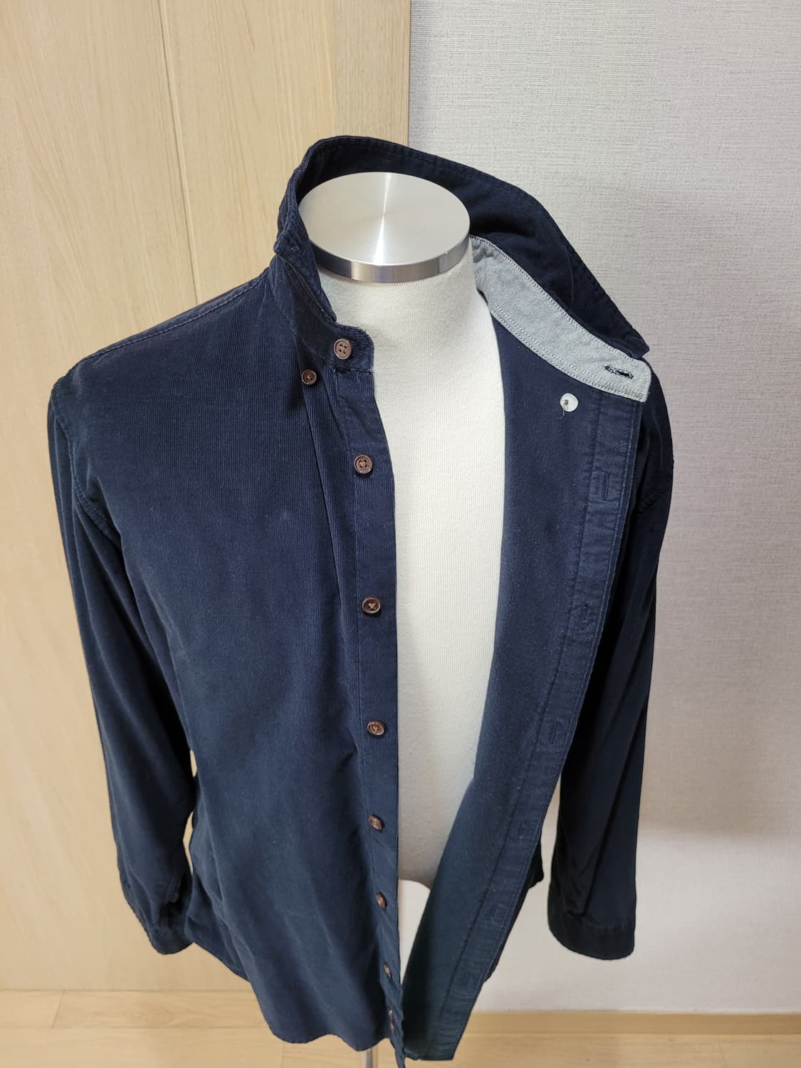 란찌 Lanzi 남자 코듀로이 셔츠 105 네이비 상품이미지7
