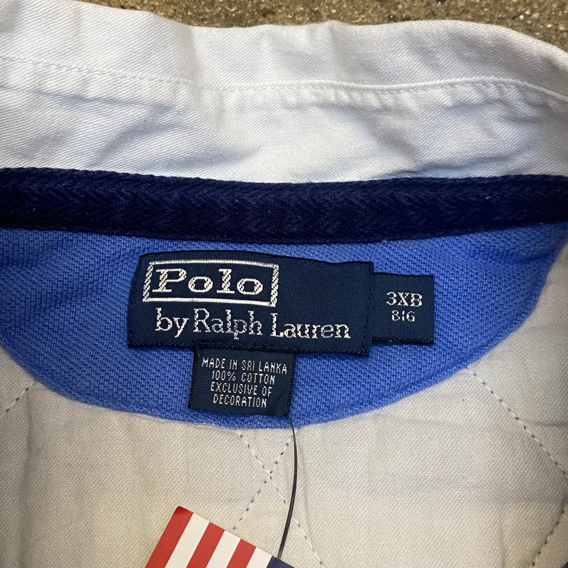 레어) 미국 빈티지 폴로 스트라이프 반팔 럭비티 반팔티 셔츠 빅사이즈 상품이미지7