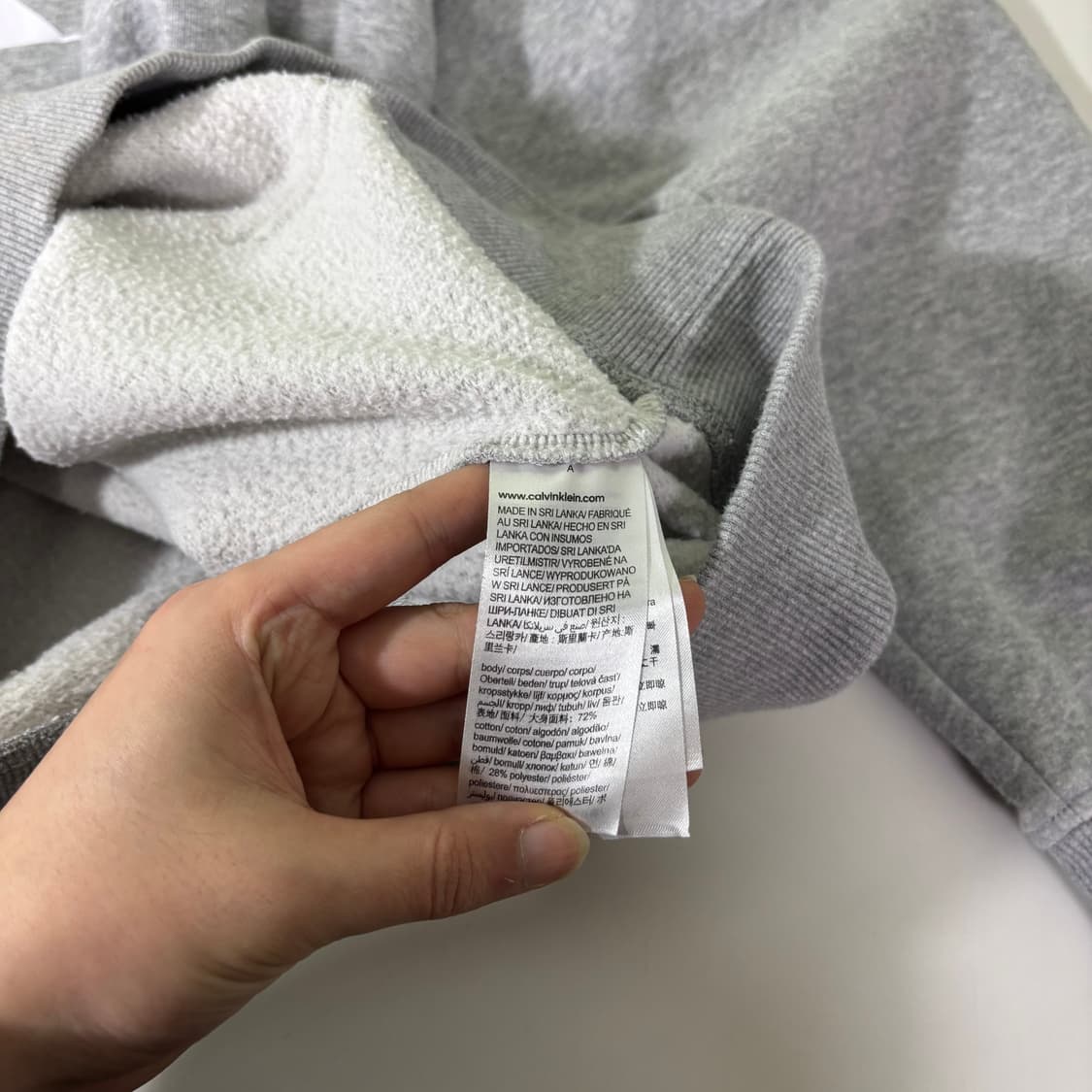 XL 캘빈클라인 CK 빅로고 후드티 상품이미지5