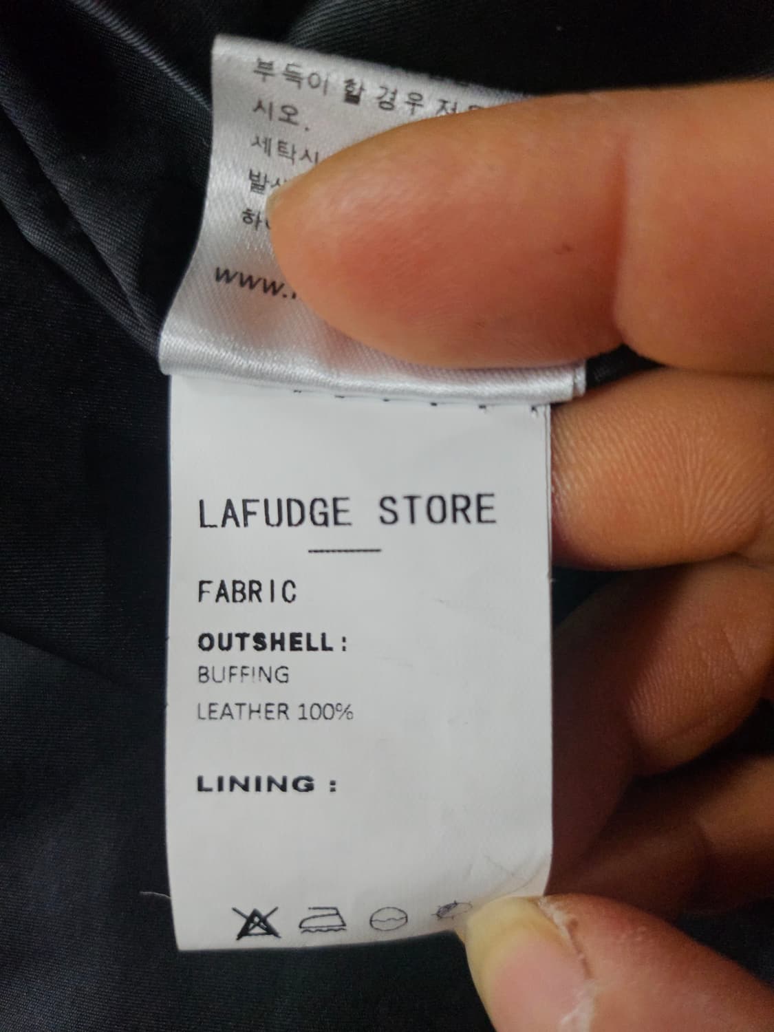 LAFUDGE STORE 라퍼지스토어 버핑레더자켓 L 상품이미지6