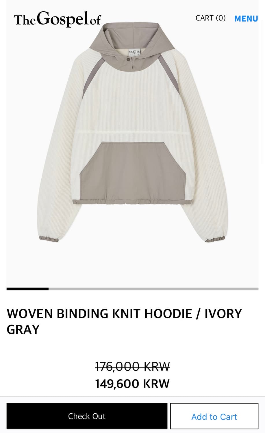 Thegospelof 니트 후드티 상품이미지2