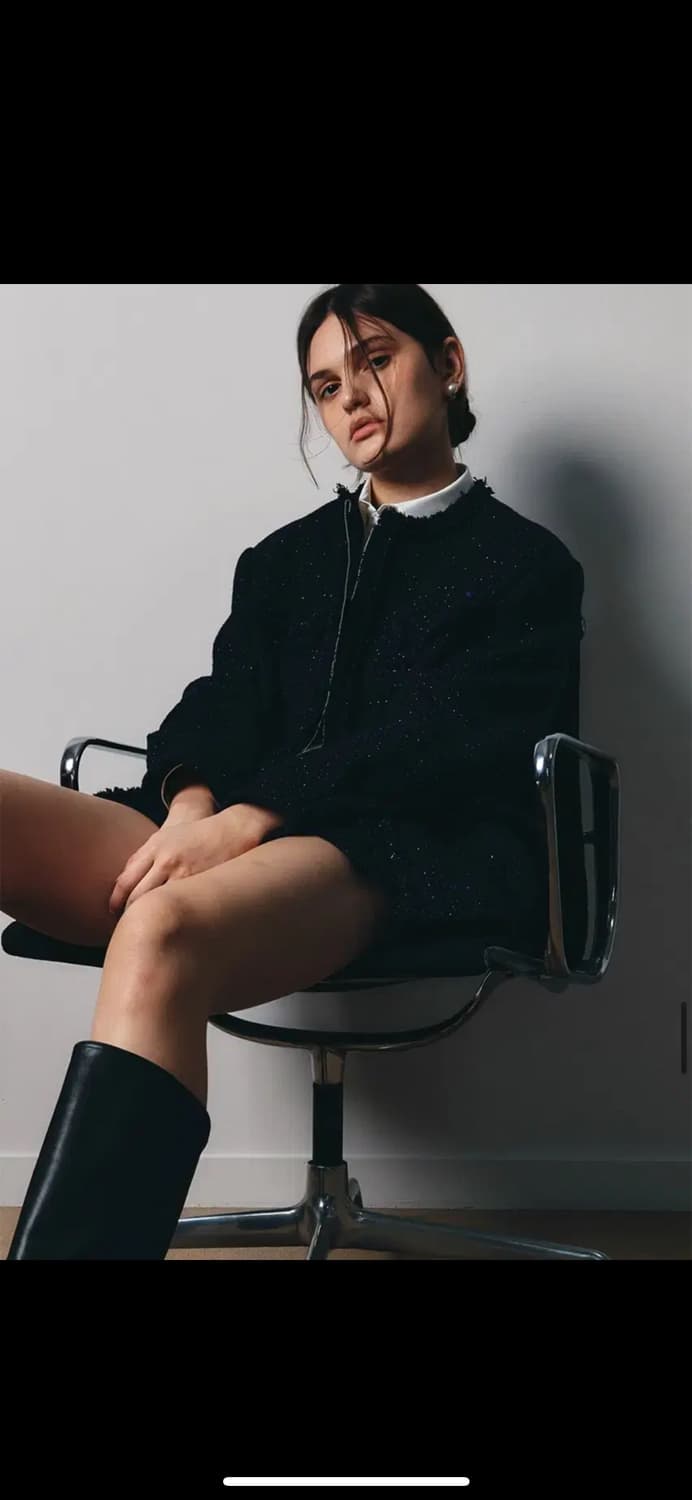 제이청 Anubis Tweed Jacket_Navy 상품이미지9