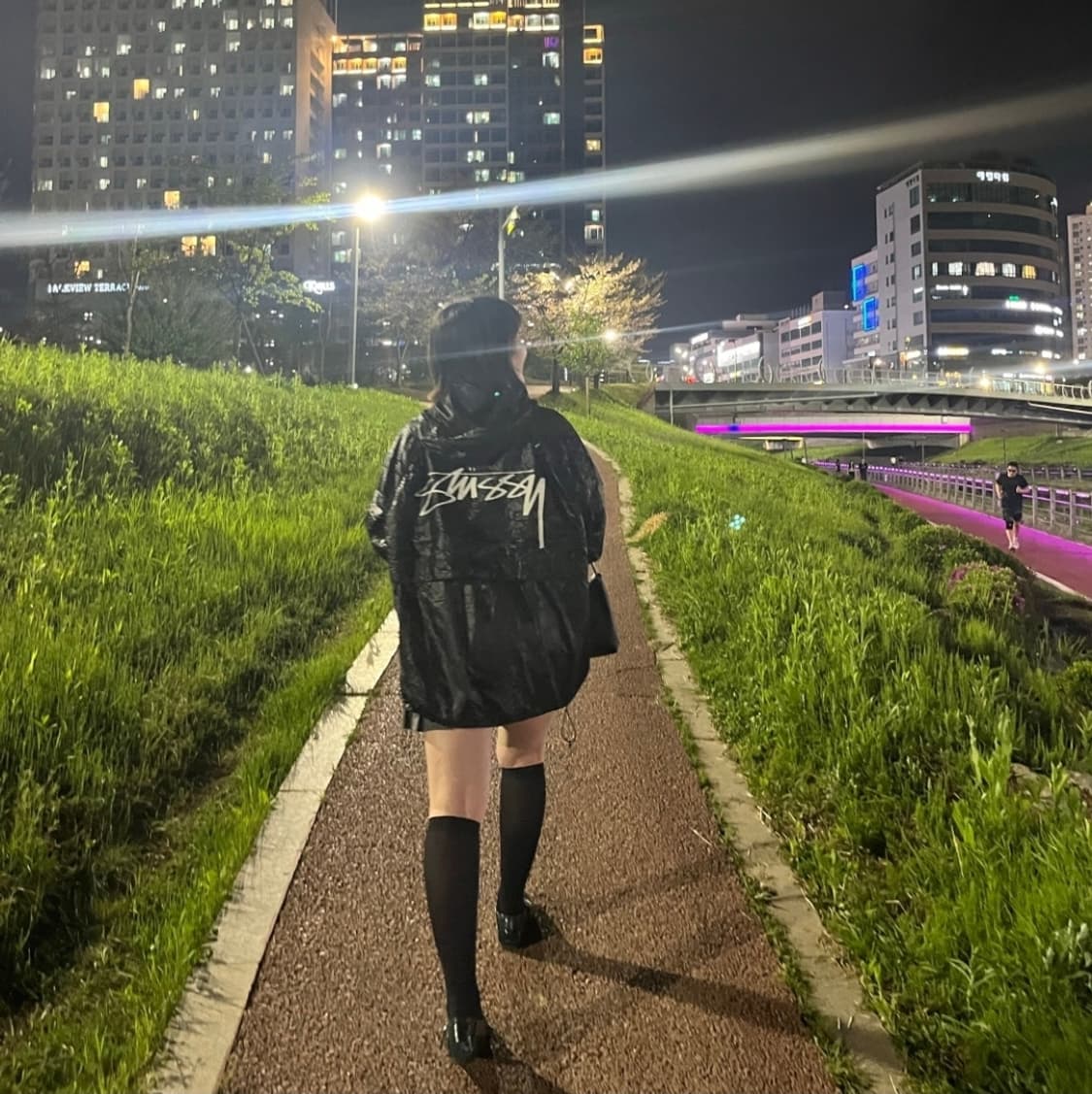 [XL] 스투시 링클 나일론 비치쉘 자켓 블랙 상품이미지3