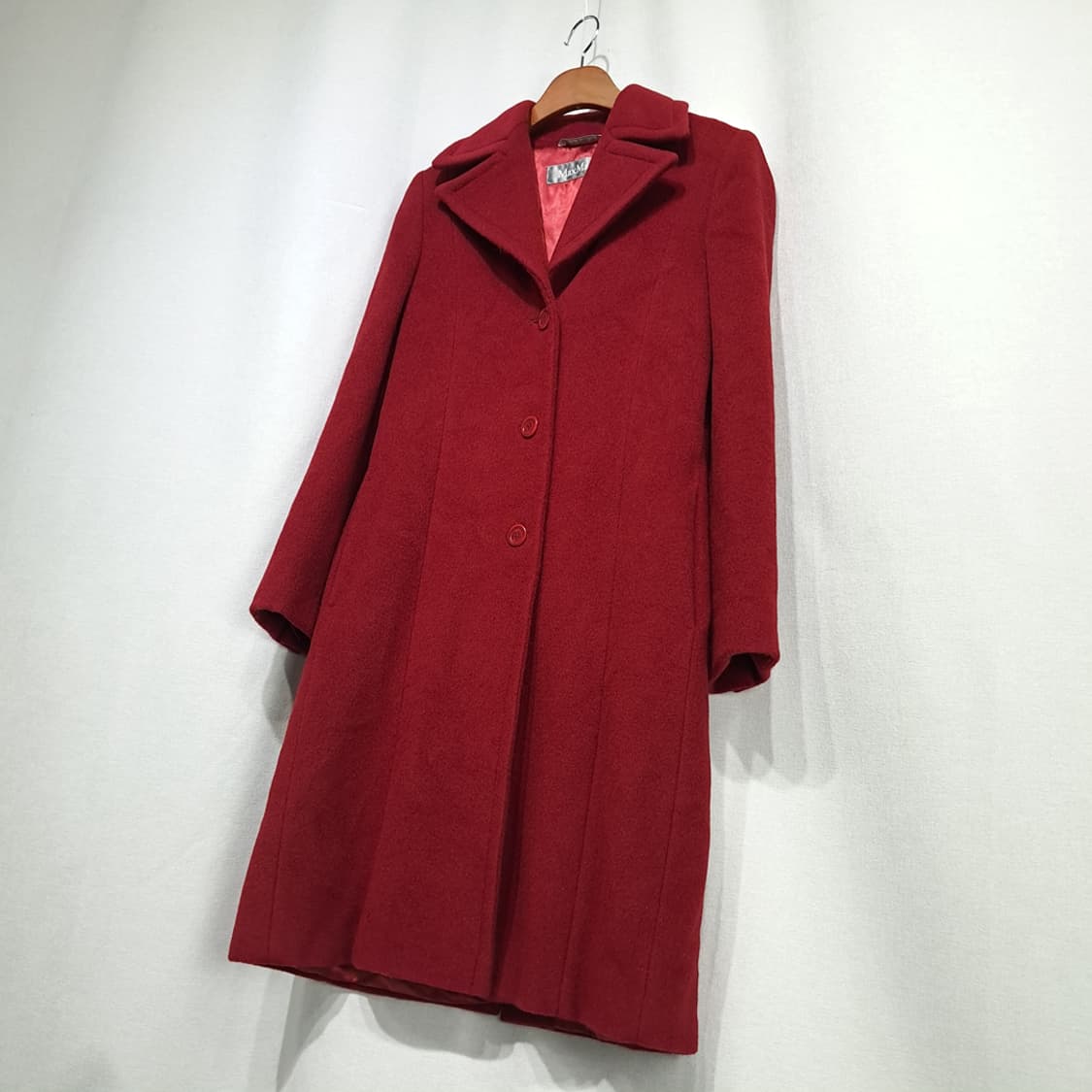 CN959W M 막스마라 레드 울 롱코트 상품이미지2