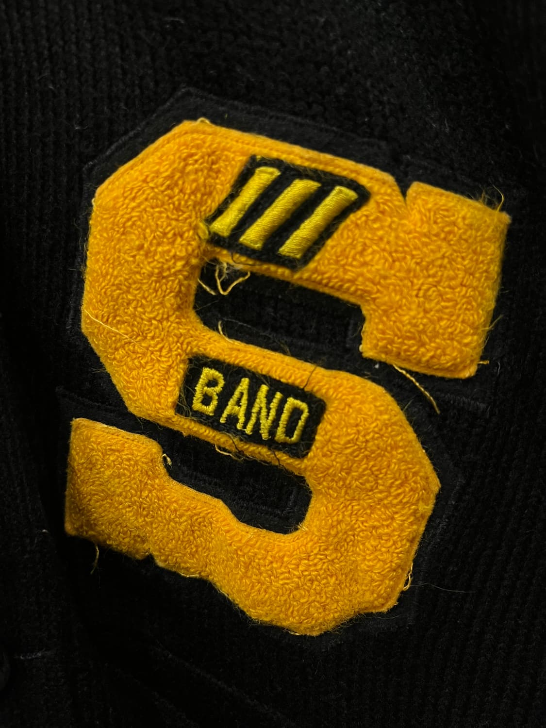 60s Bristol 레터맨 아크릴 가디건 Made in USA 상품이미지4