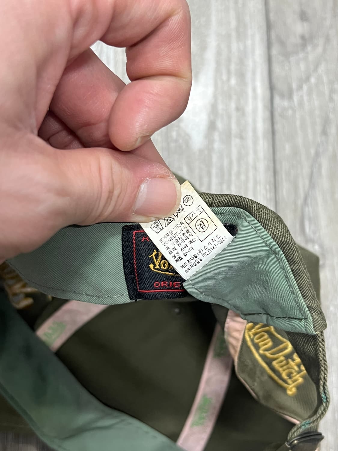 Von Dutch 본더치 Y2K 카키 볼캡 상품이미지6