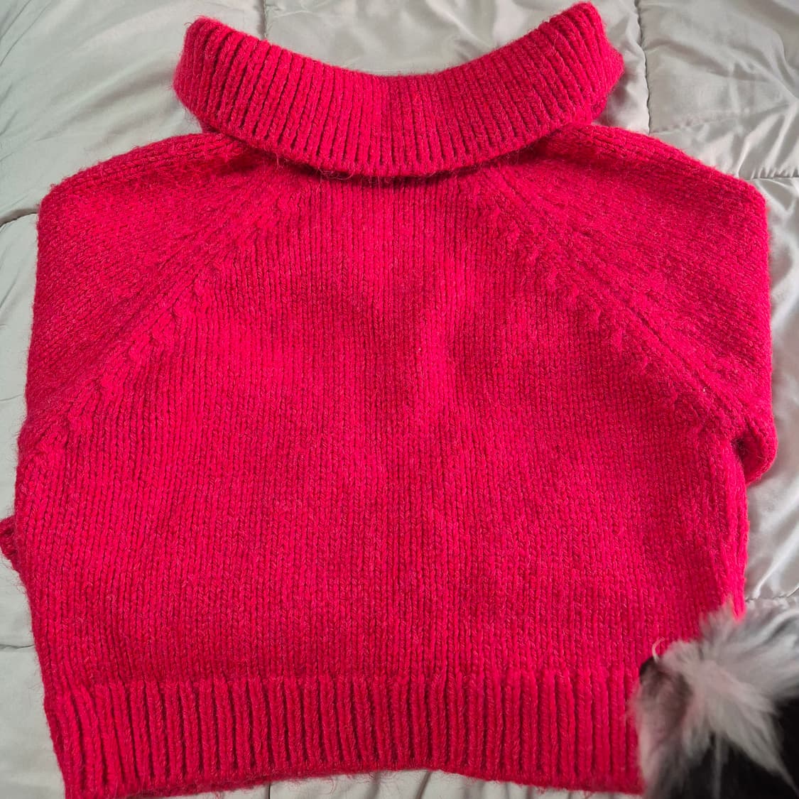 자라 레드 니트 상품이미지3