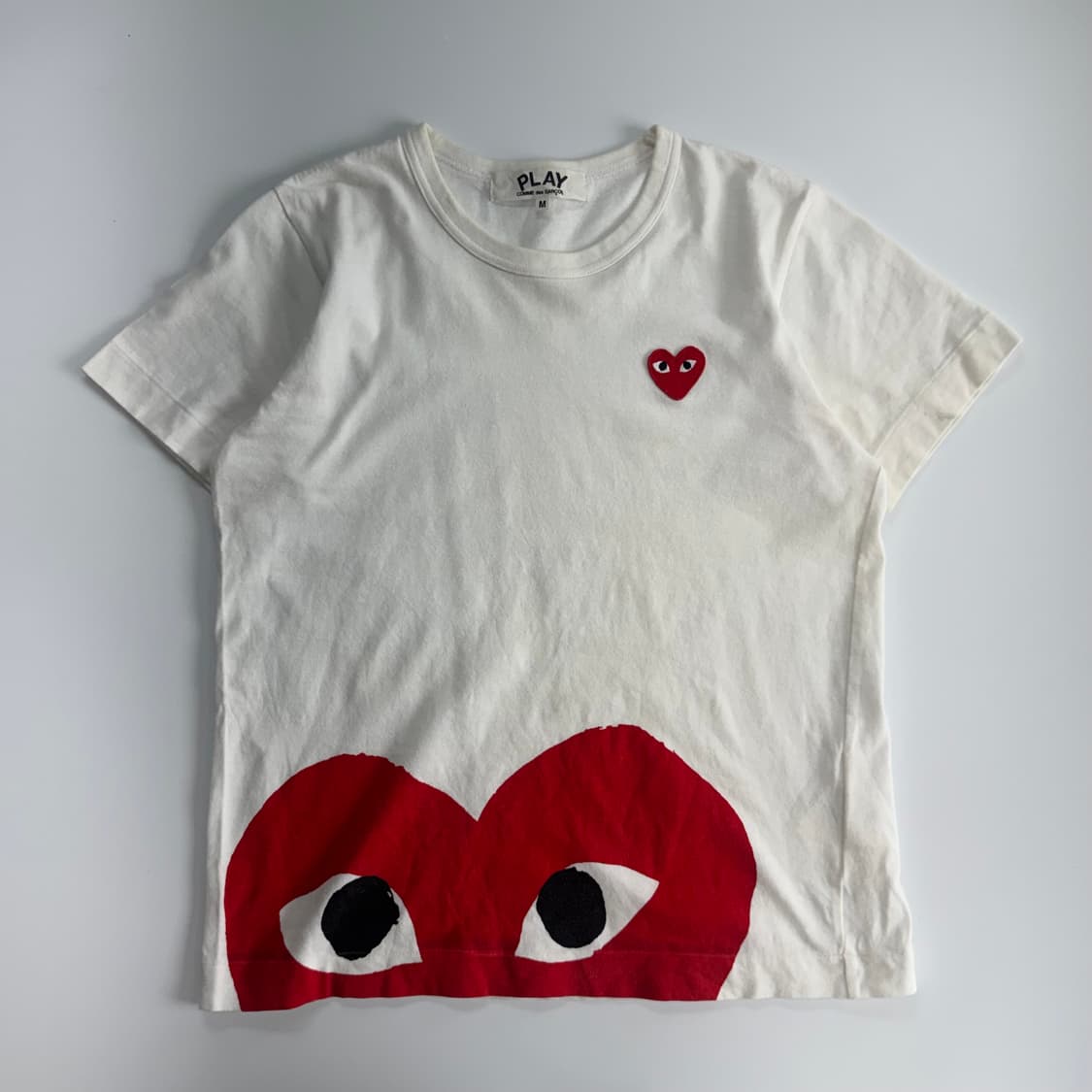 Comme des garcons 꼼데가르송 레드하트 와펜 반팔 상품이미지3
