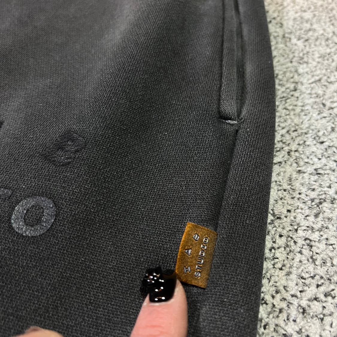 아이앱 스튜디오 블록 피그먼트 스웻 팬츠 상품이미지4