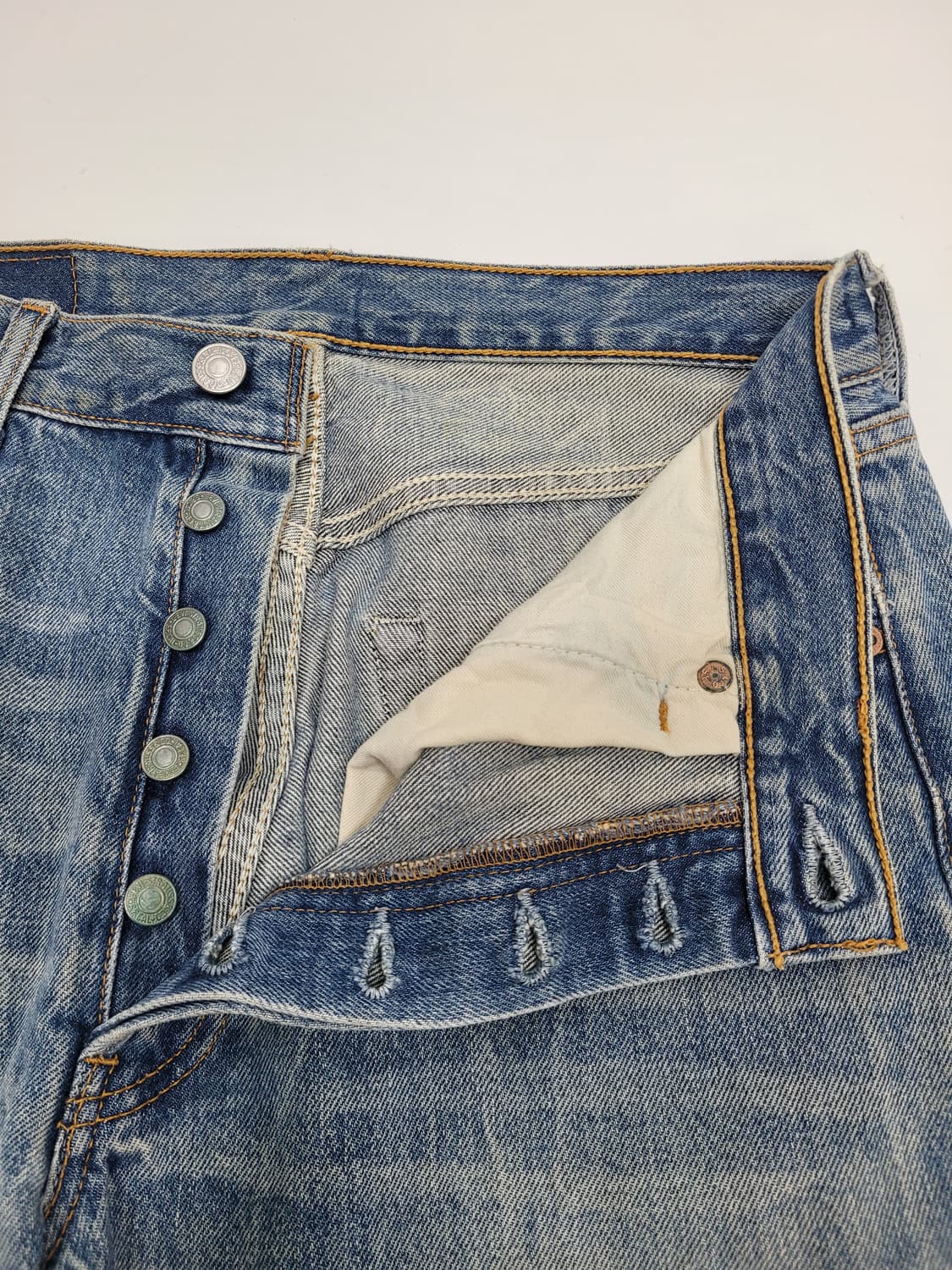 LEVI'S 00'S 리바이스 501 워싱 데님 청바지 / 남 78
 상품이미지7