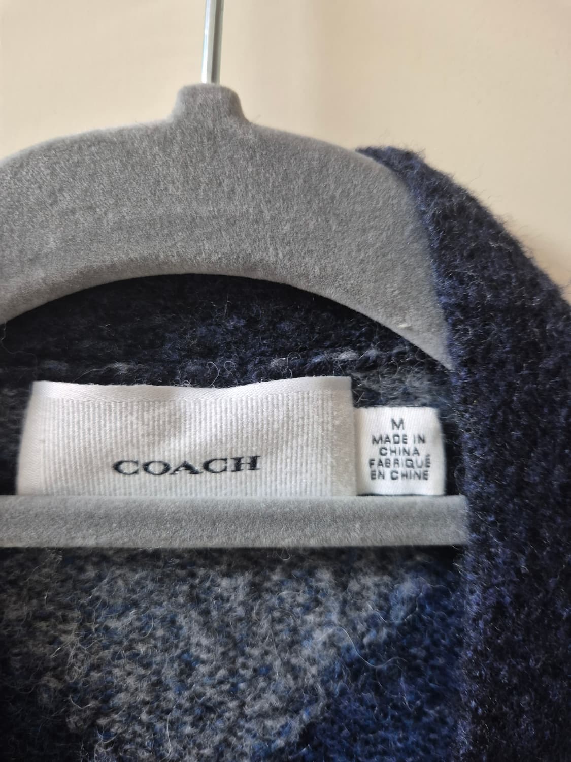 코치 퍼지 아가일 가디건 M 상품이미지3