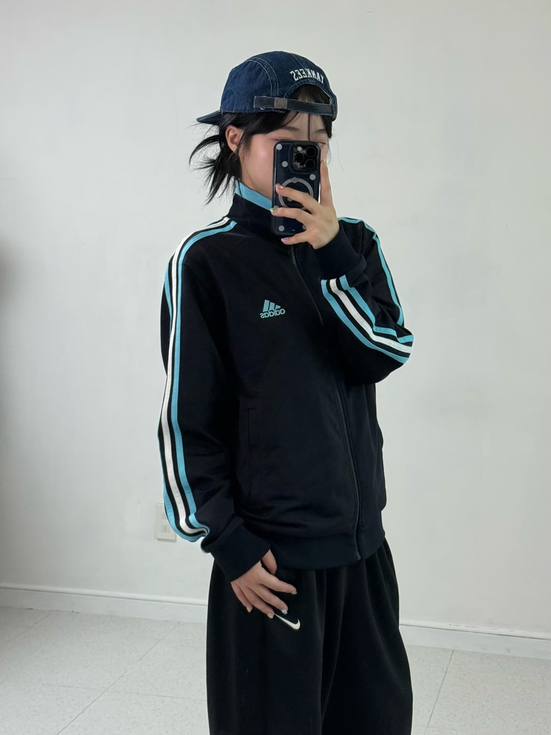 아디다스 네이비 스카이블루 져지 상품이미지2