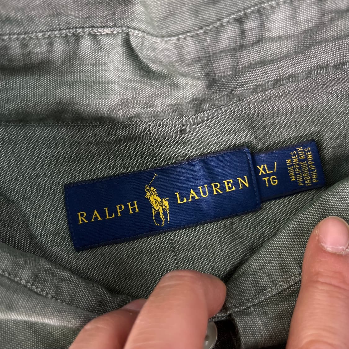 105 폴로랄프로렌 카키 코튼 셔츠 상품이미지4