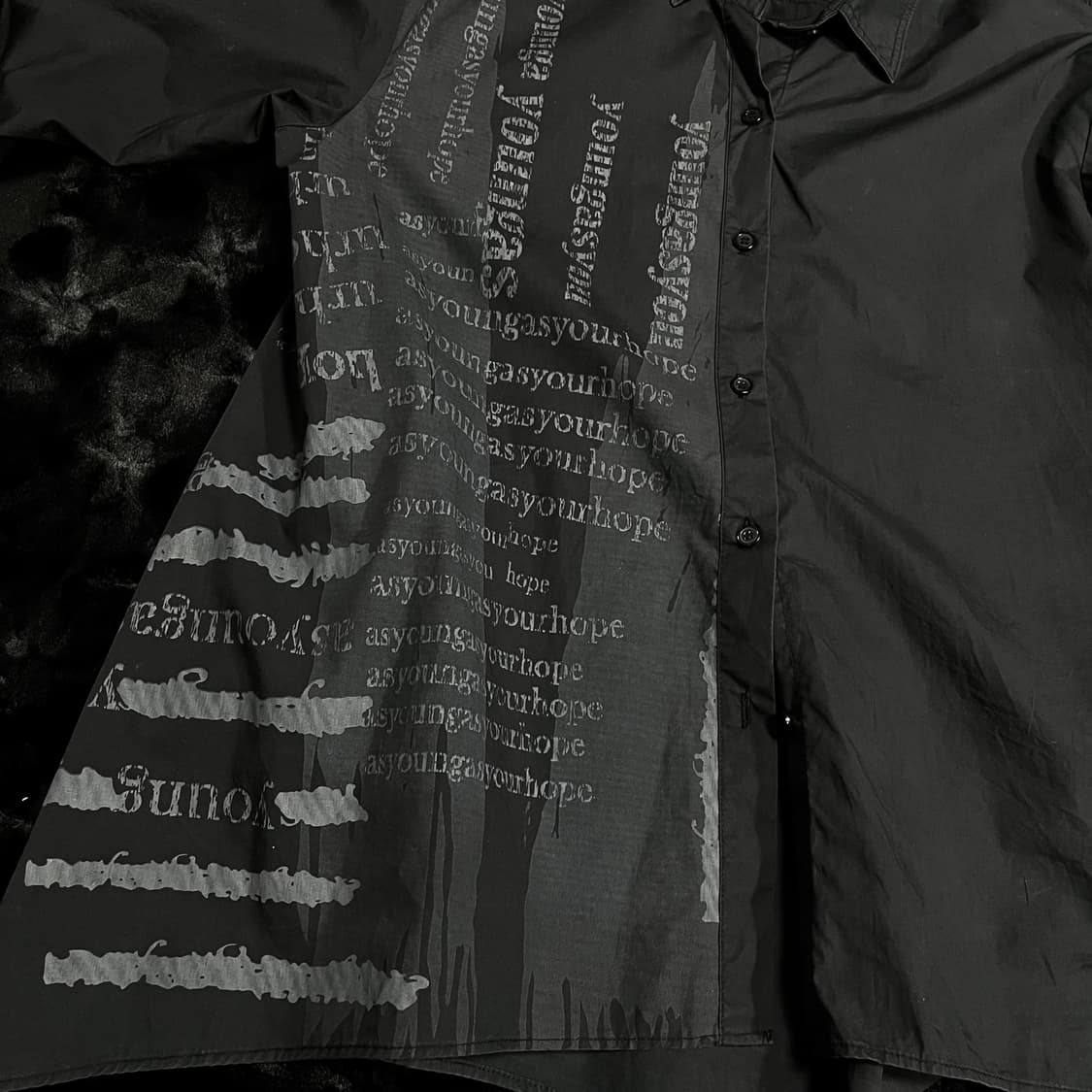 SOGO 펑크 오버핏 레터링 셔츠 y2k 상품이미지3