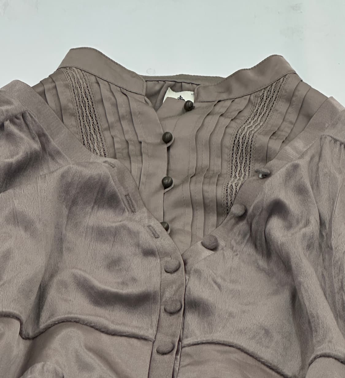 ♠️쇼콜라의 마계 브라운 원피스코디 세트♣️ 블라우스 라떼갸루 레이어드  상품이미지7