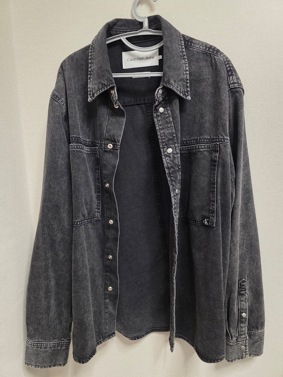 캘빈클라인진 흑청 데님 셔츠 XL 상품이미지1