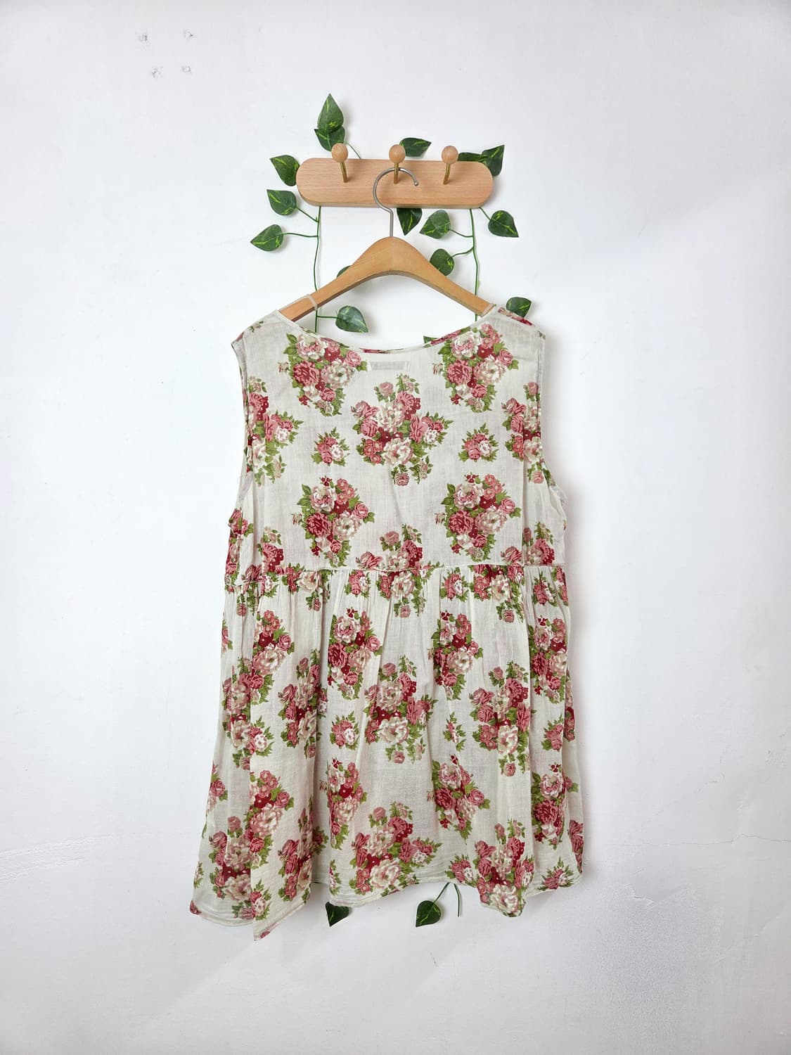 플라워 민소매 블라우스 상품이미지5