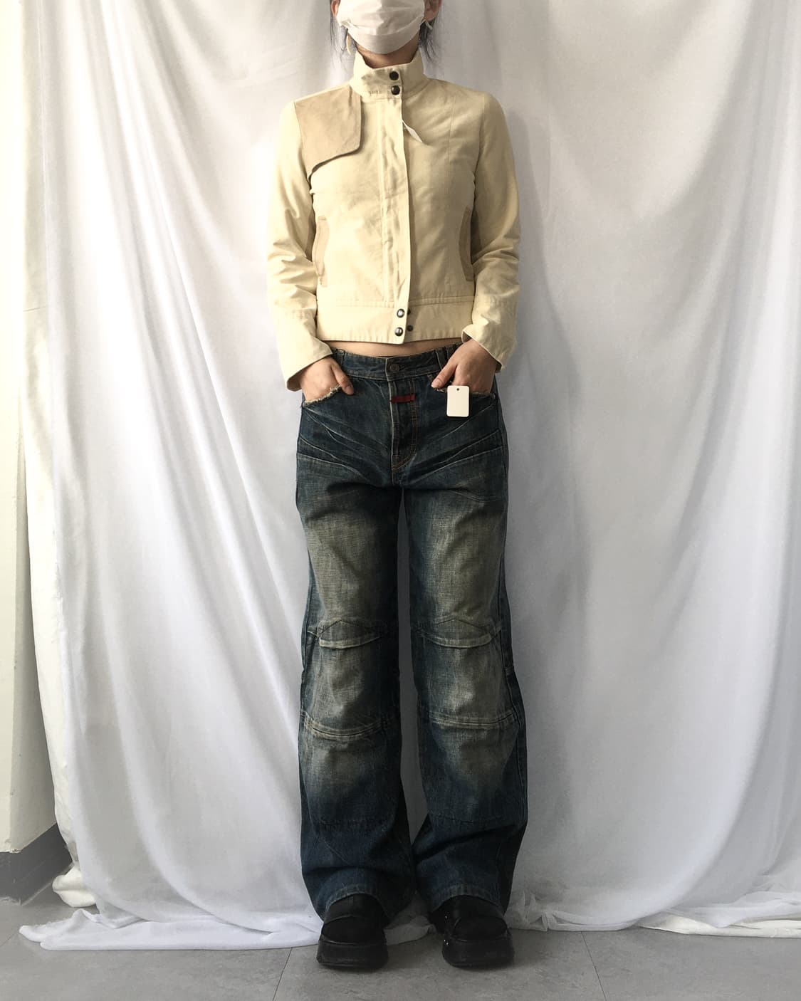 Cotton suede high neck jacket 상품이미지9